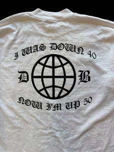 DISCOUNT BEEPERS “DOWN 40 UP 50” LONG SLEEVE SHIRT
