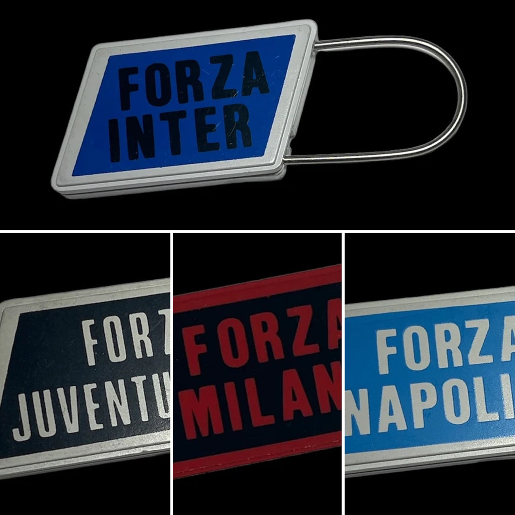 VINTAGE ITALIAN FOOTBALL KEYCHAINS