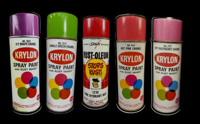 VINTAGE SPRAY PAINT CAN STICKERS