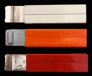 VINTAGE OTC PHARMACEUTICAL BOX CUTTER 3-PACK